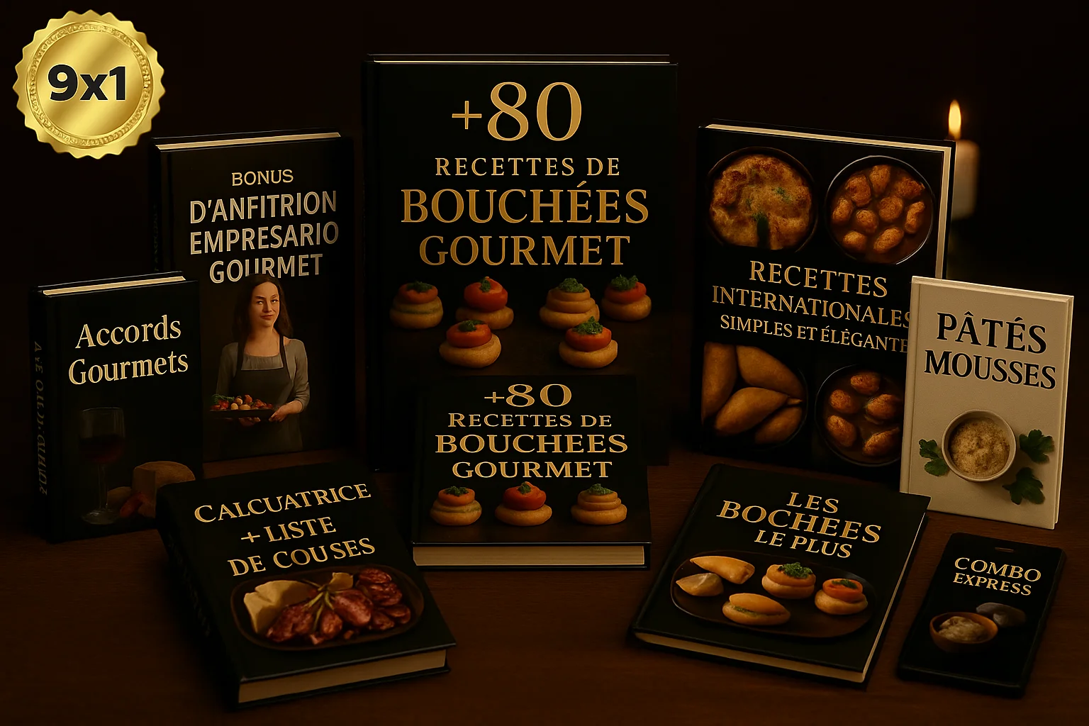Mockup of the Bouchées Gourmet website